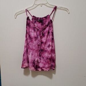 Purple Gypsy Sand Tie Dye sleeveless blouse-S